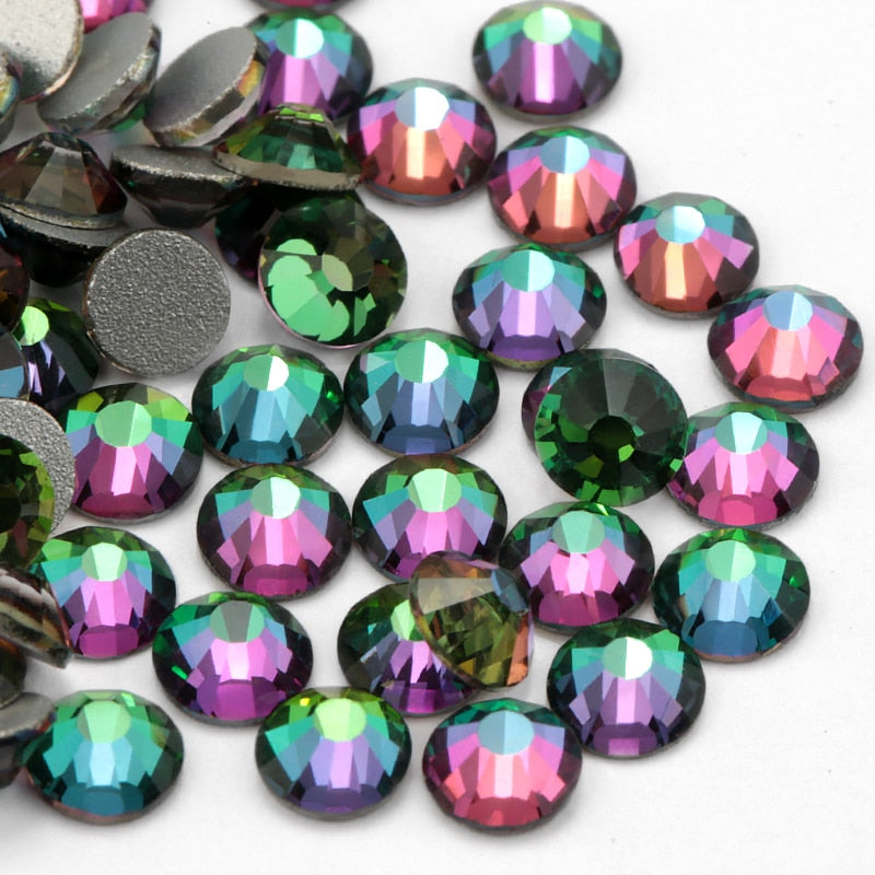 Rhinestones Crystal - Green Flame 1440pcs